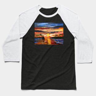 floridakeys at sunset painting Baseball T-Shirt